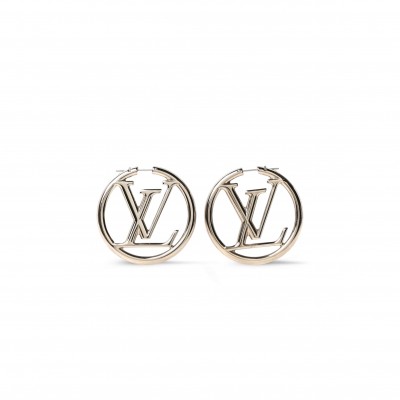 LOUIS VUITTON LOUISE GM HOOP EARRINGS M64288